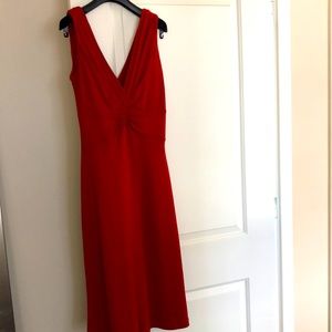 Red banana republic dress with front detail
